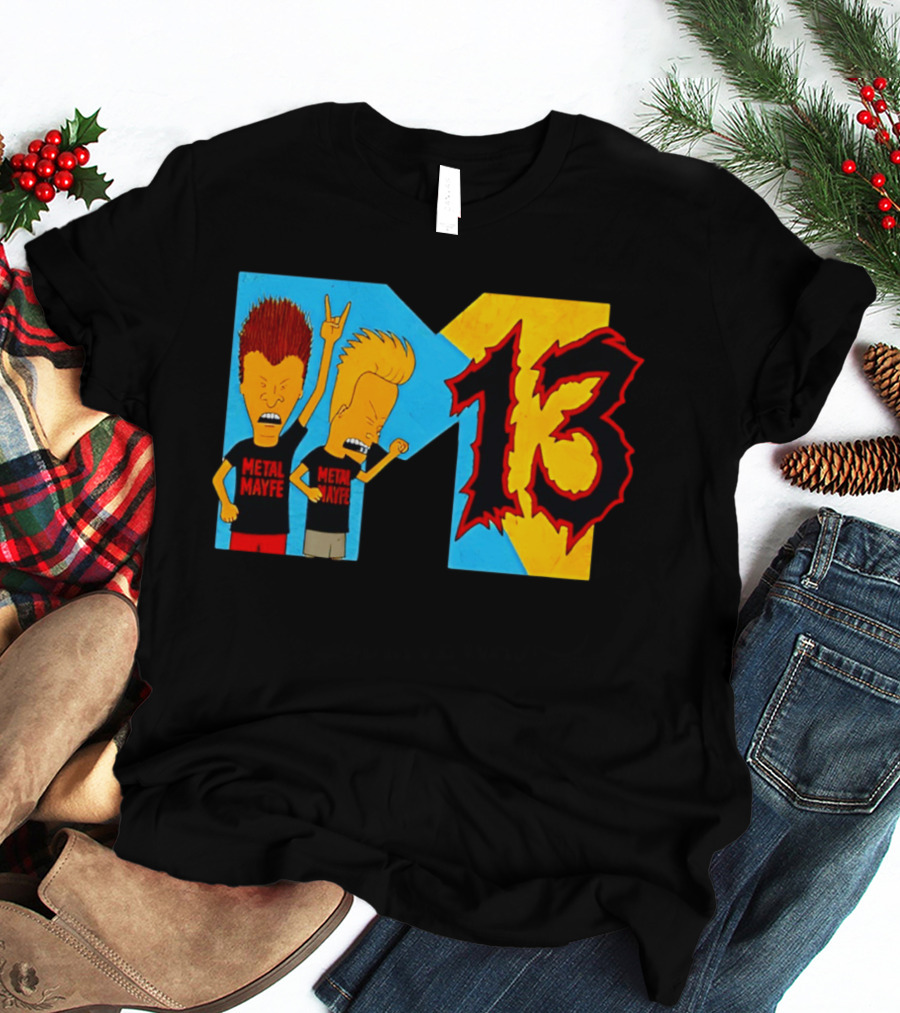 Metal Mayhem Beavis And Butt Head Rock Out 13 T-Shirt