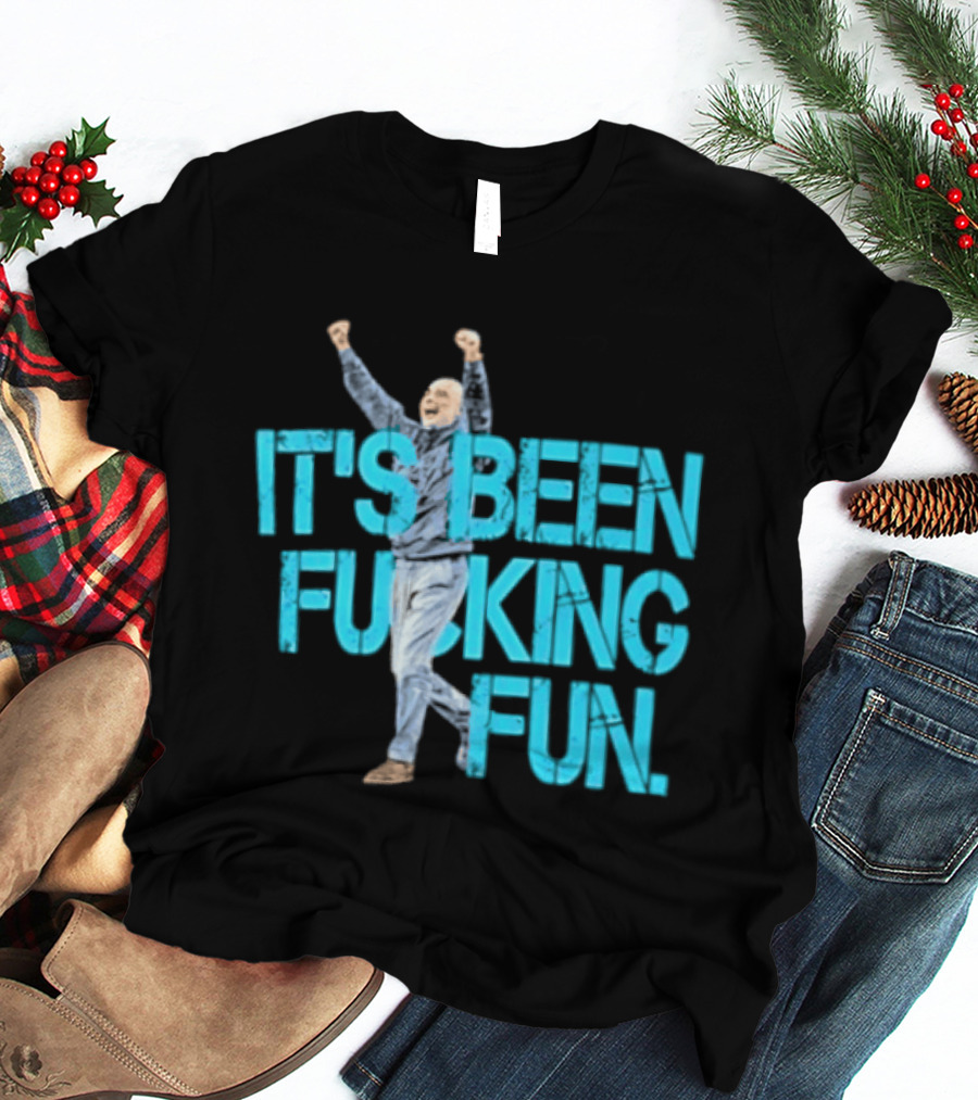 Pep Guardiola Manchester City It's Been Fucking Fun Celebration T-Shirt