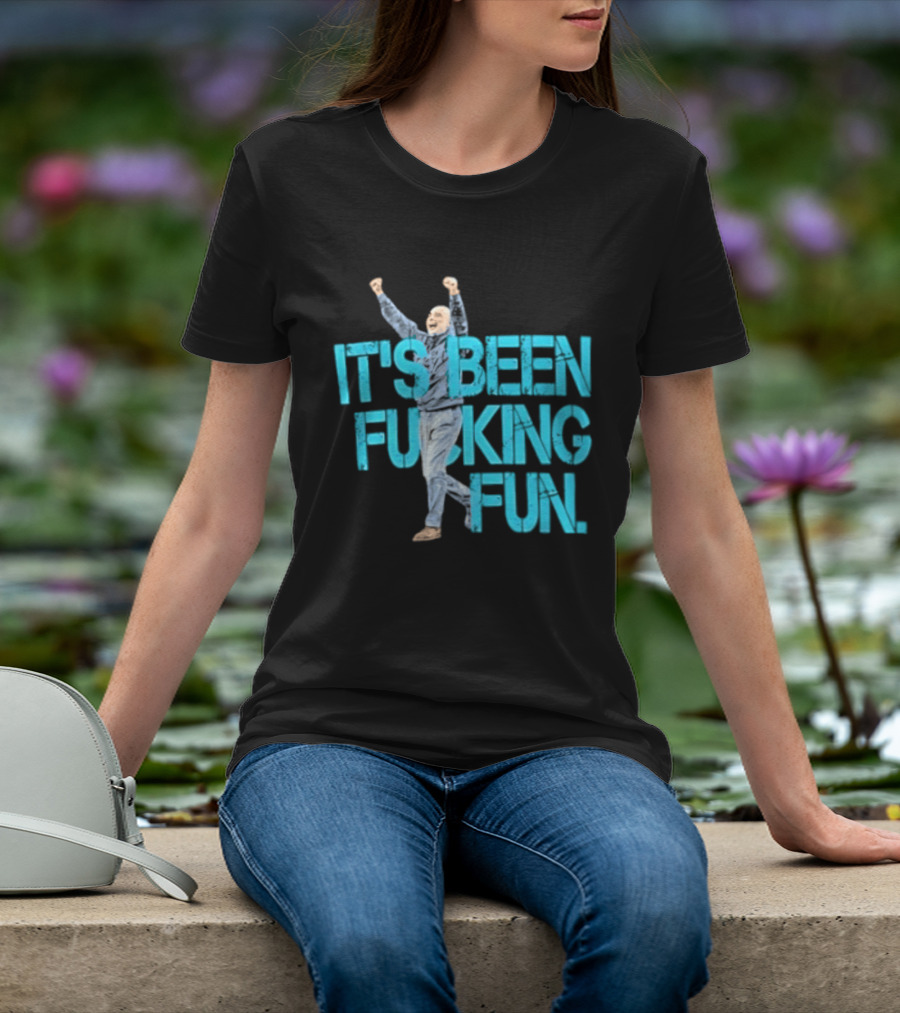 Pep Guardiola Manchester City It's Been Fucking Fun Celebration T-Shirt
