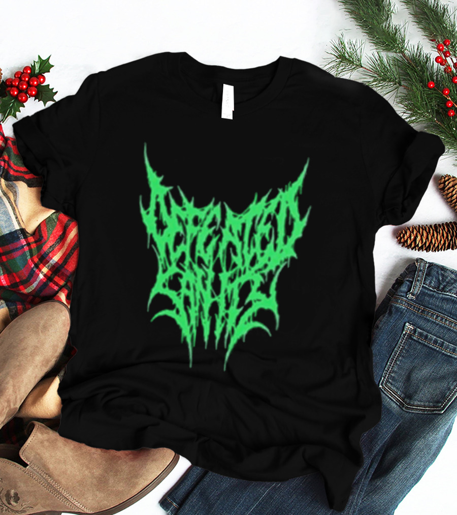 Reality Fade Defeated Sanity Electric Green Dripping T-Shirt