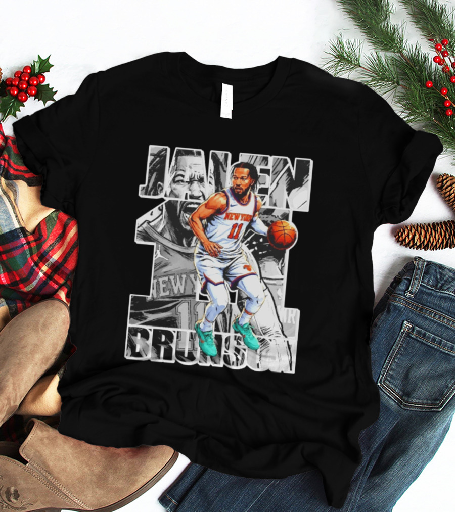 Jalen Brunson New York Knicks Manga Style Number 11 T-Shirt