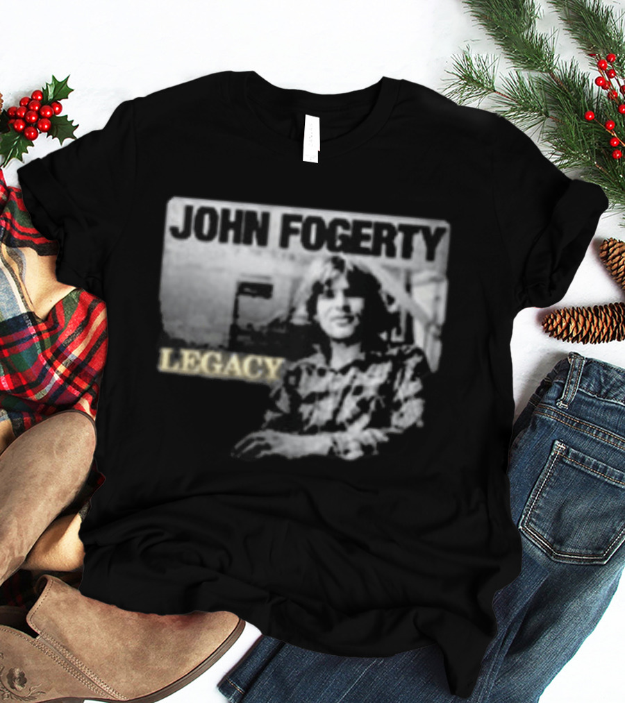 John Fogerty Legacy Black And White T-Shirt