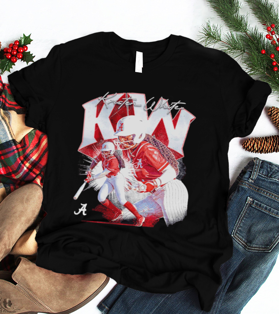 Kristen White Alabama Softball Player KW Collage T-Shirt