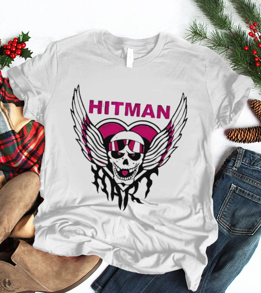 Hitman Pink Winged Heart Skull T-Shirt