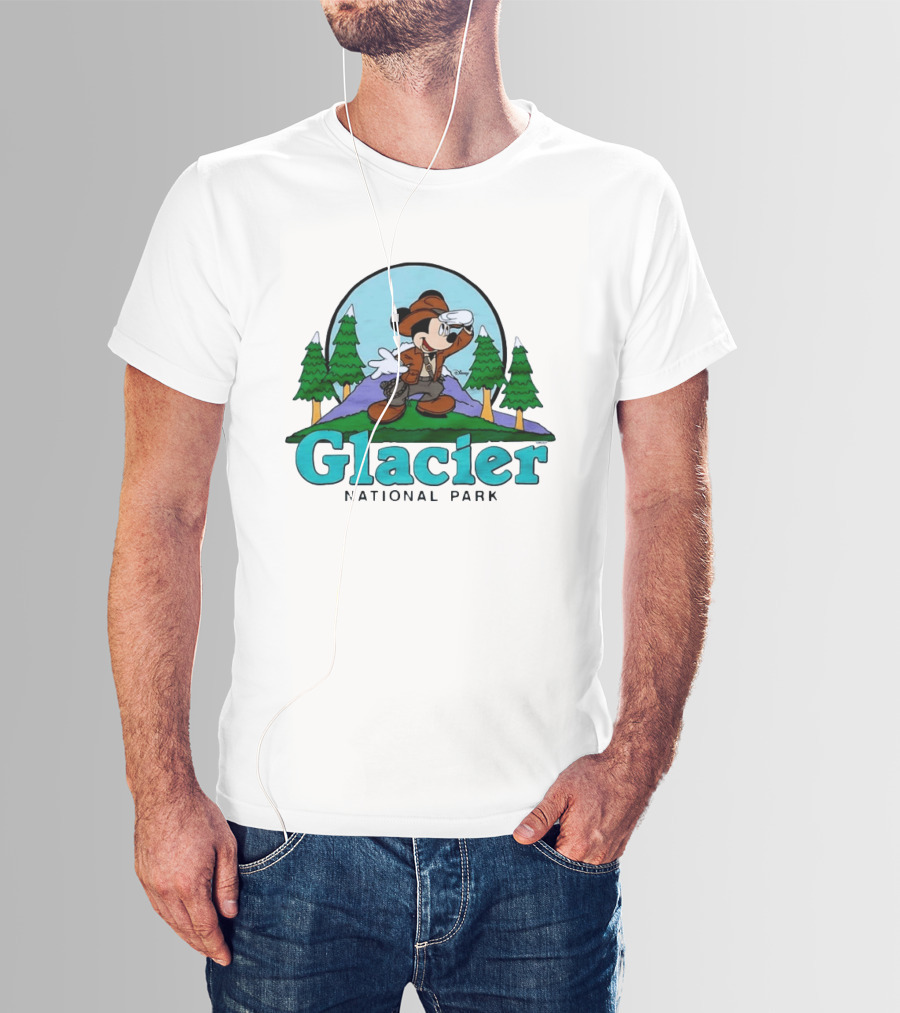 Mickey Mouse Explorer Glacier National Park Adventure T-Shirt