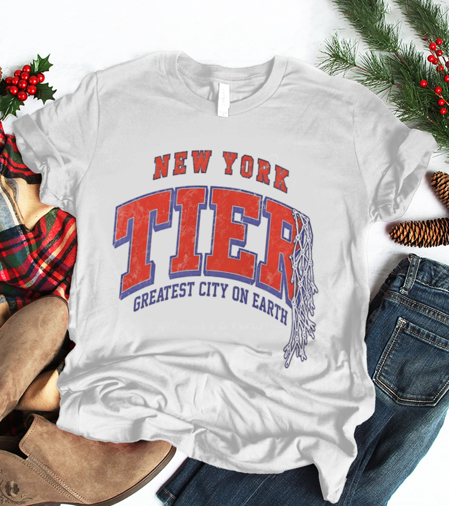 New York Tier Greatest City On Earth Knicks NBA T-Shirt