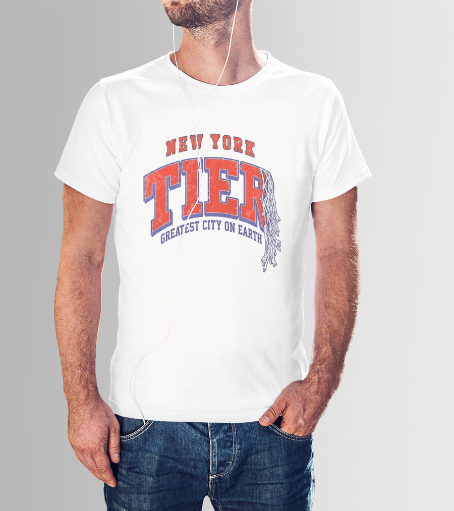 New York Tier Greatest City On Earth Knicks NBA T-Shirt