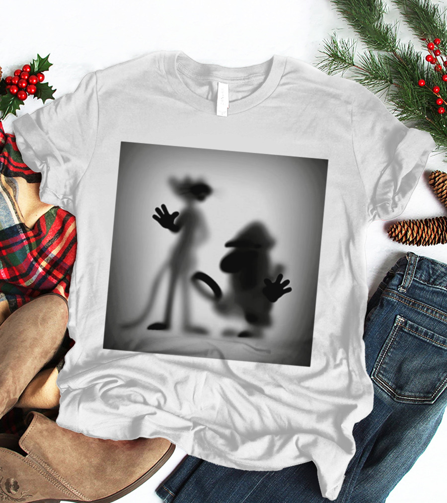 Pink Panther Inspector Clouseau Shadow Figure Duo T-Shirt