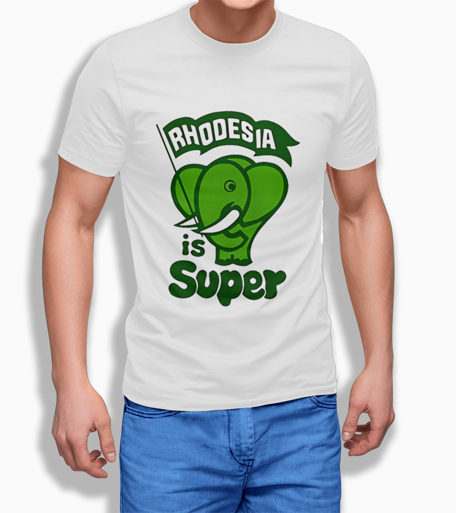 Rhodesia Elephant Green Is Super T-Shirt