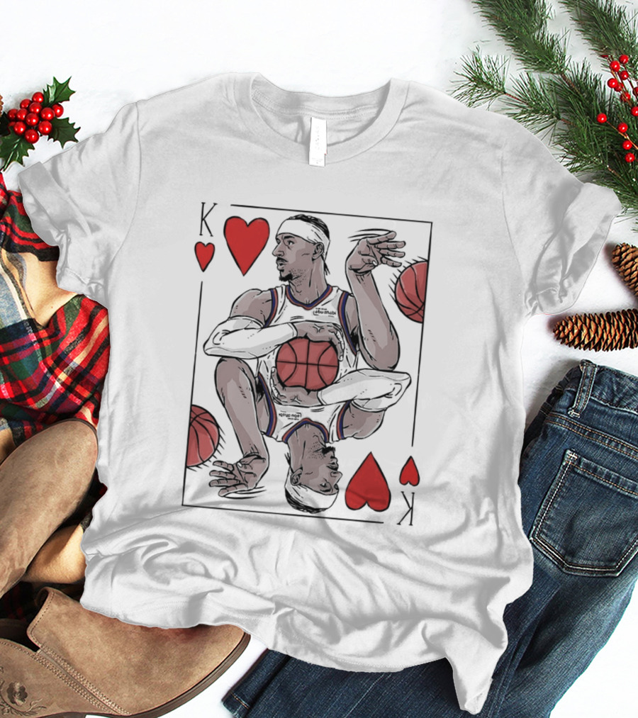 Shai Gilgeous Alexander OKC Thunder NBA Playing Card Heart T-Shirt