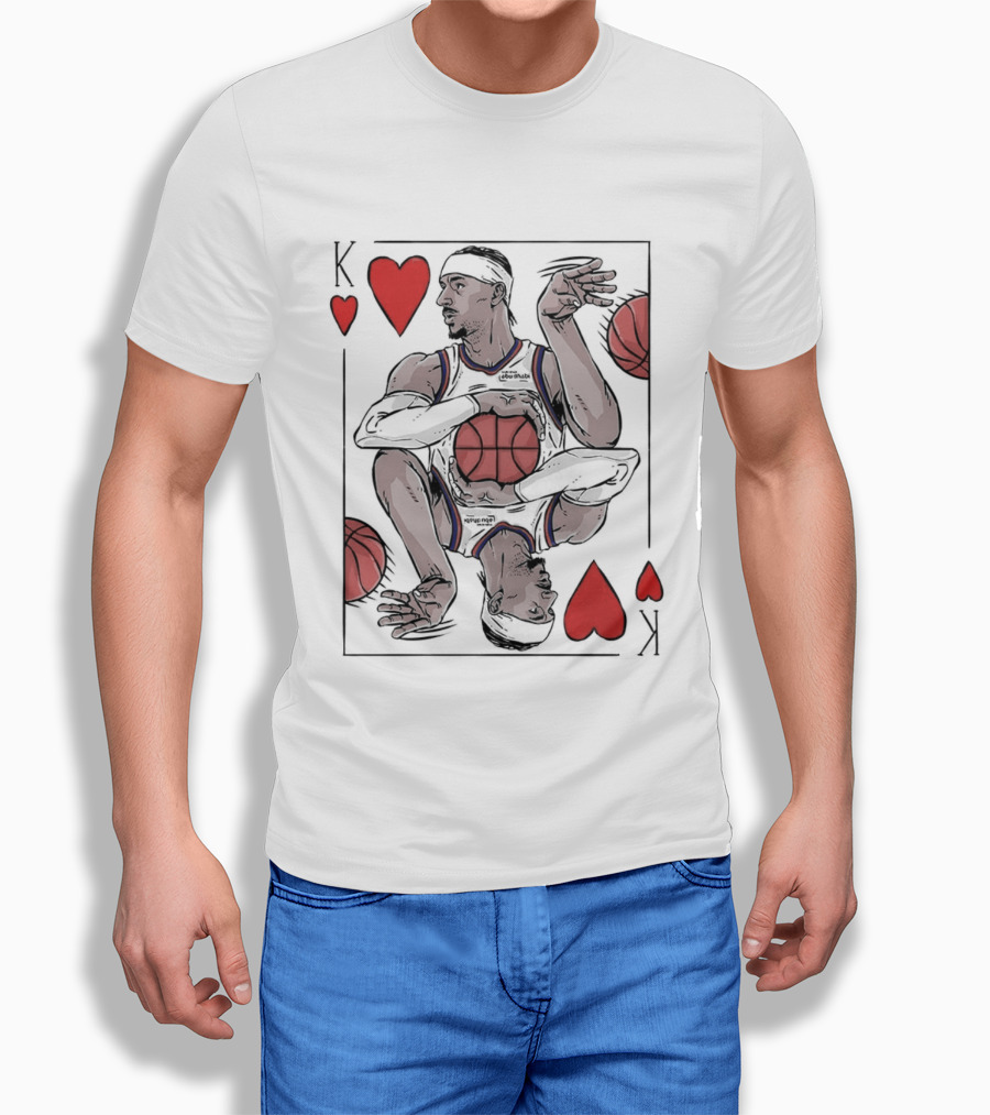 Shai Gilgeous Alexander OKC Thunder NBA Playing Card Heart T-Shirt