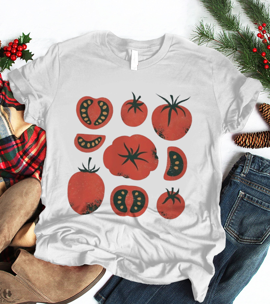 Tomato Garden Harvest Fruit Nature Botanical T-Shirt