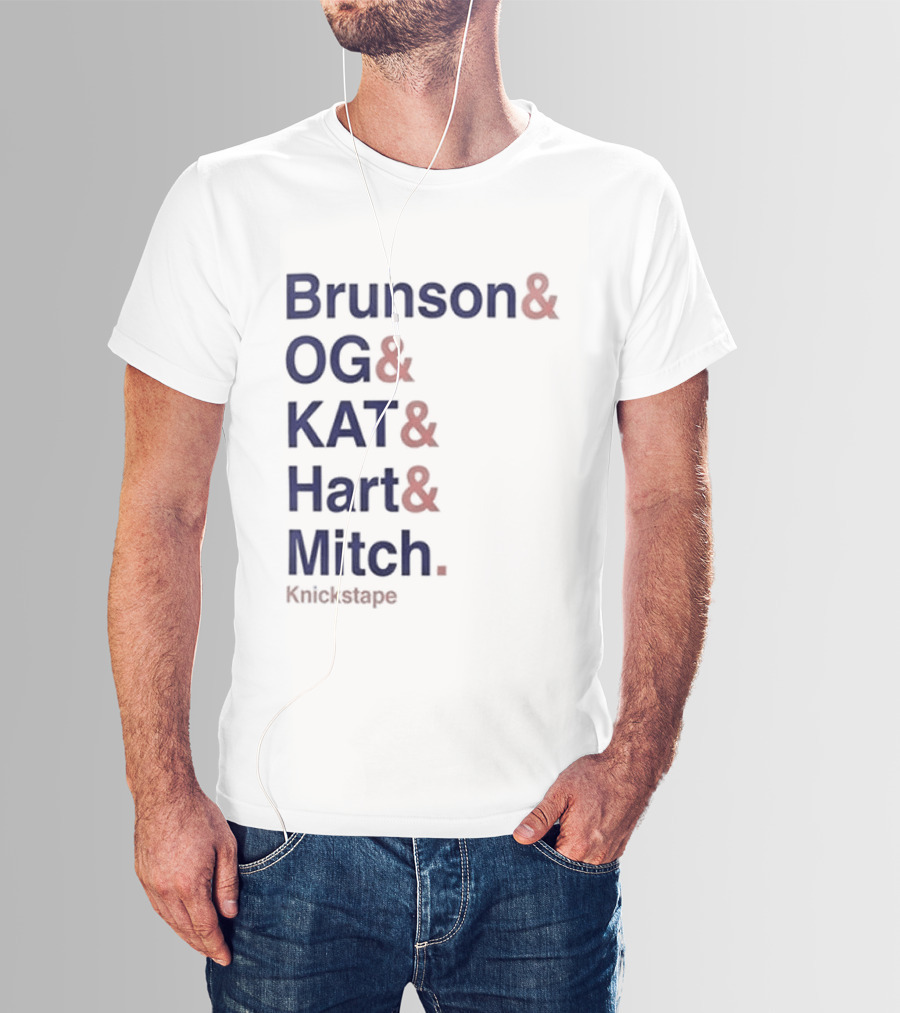 Timothee Chalamet Brunson OG KAT Hart Mitch KnicksTape T-Shirt