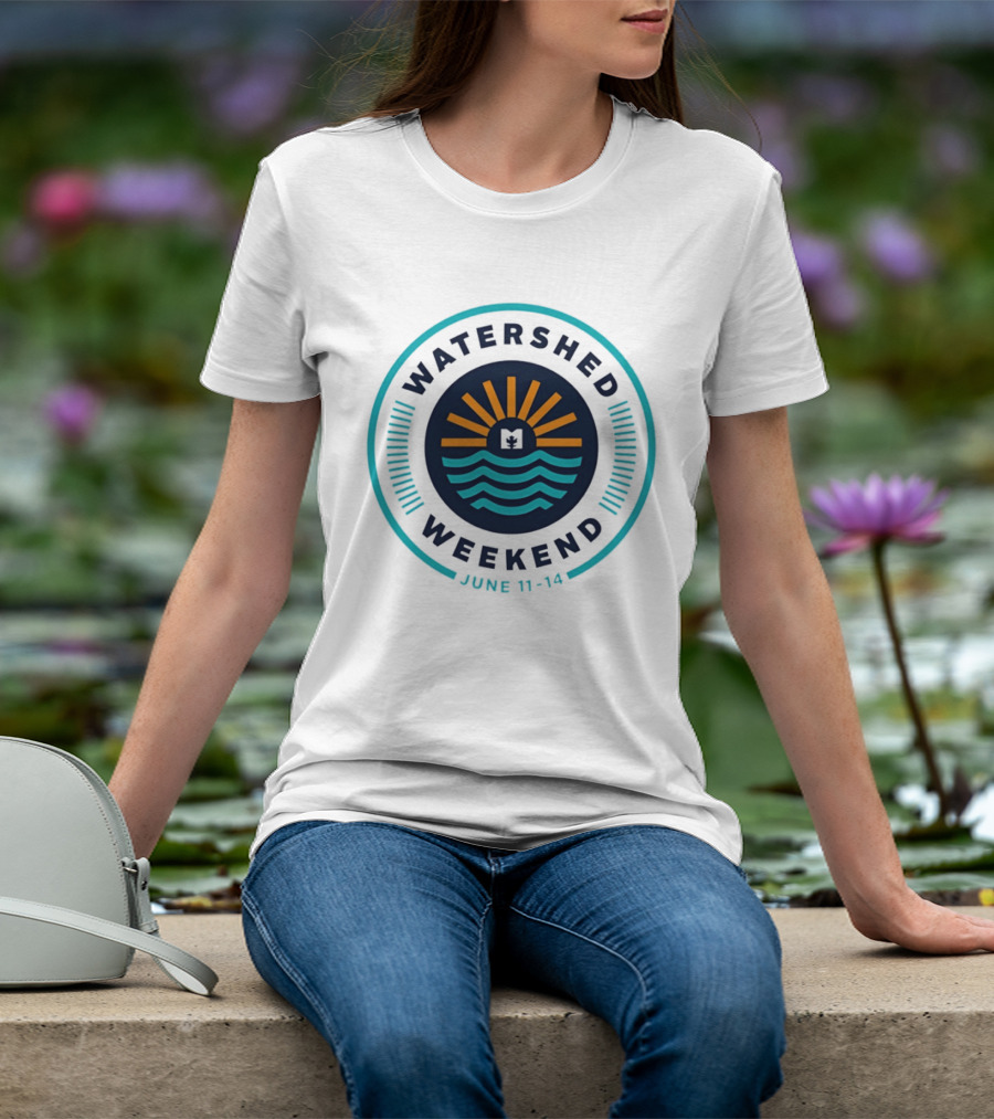 Watershed Weekend June 11 14 Sun Water Nature Outdoors Minimalist T-Shirt