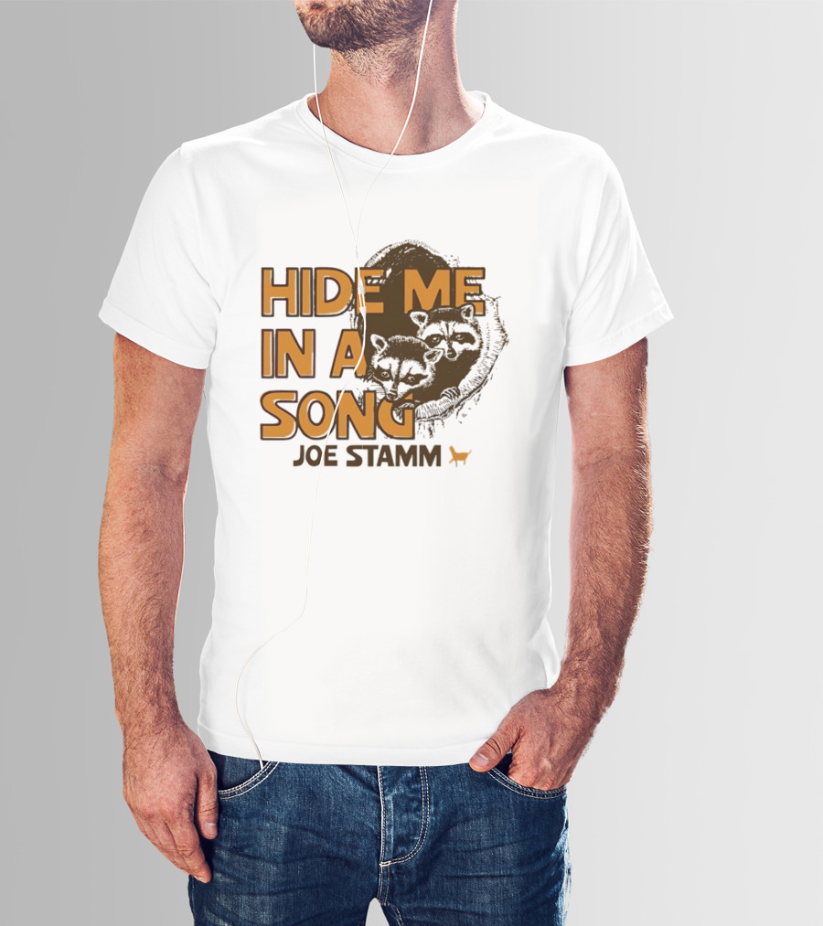 Hide Me In A Song Joe Stamm Raccoons Forest Nature T-Shirt