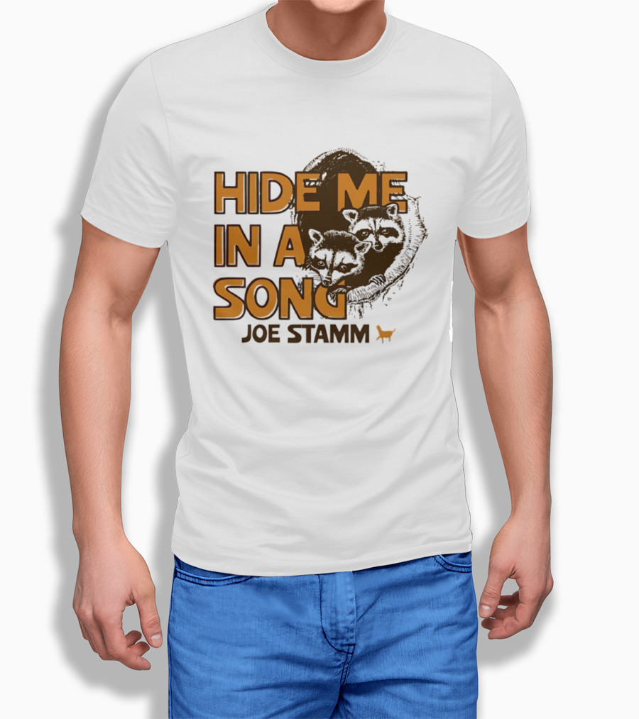 Hide Me In A Song Joe Stamm Raccoons Forest Nature T-Shirt
