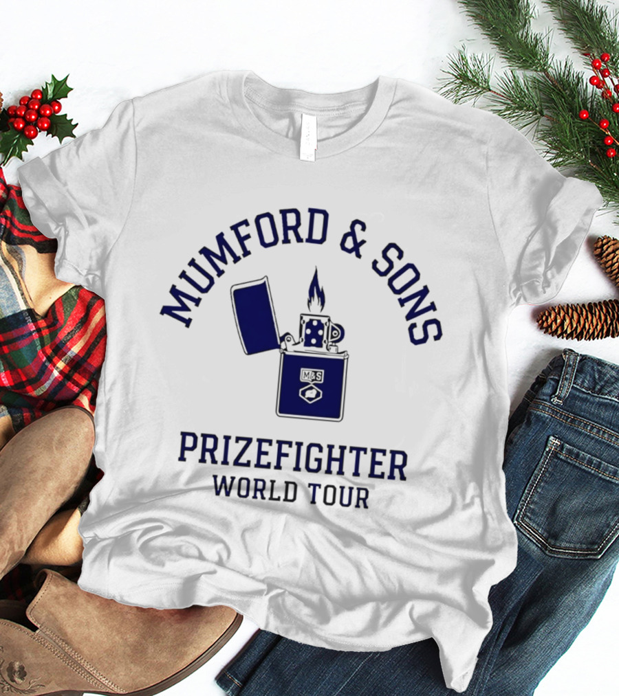 Mumford And Sons Prizefighter World Tour 2026 North America Lighter Flame T-Shirt