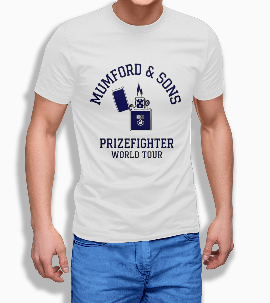 Mumford And Sons Prizefighter World Tour 2026 North America Lighter Flame T-Shirt