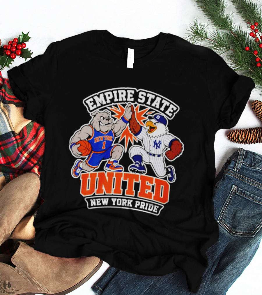 Empire State United New York Knicks Yankees Pride T-Shirt