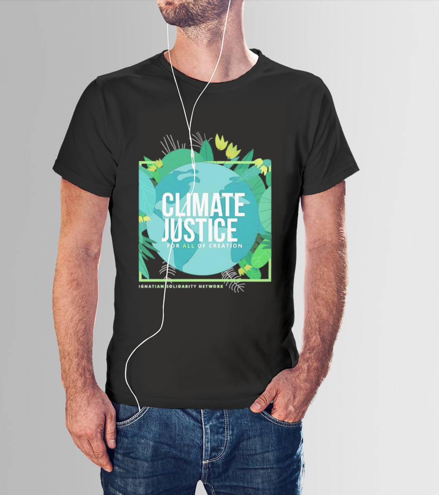 Ignatian Solidarity Network Climate Justice For All Of Creation Earth Floral T-Shirt