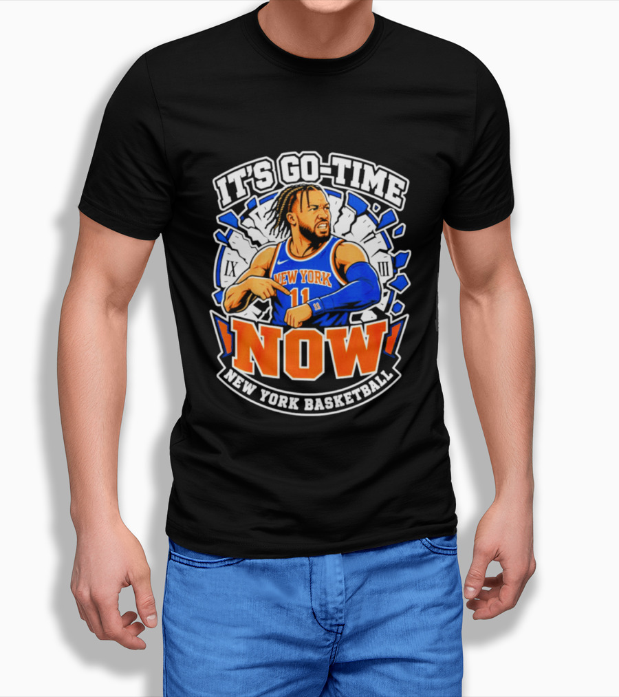 New York Basketball Jalen Brunson It's Go Time Now T-Shirt