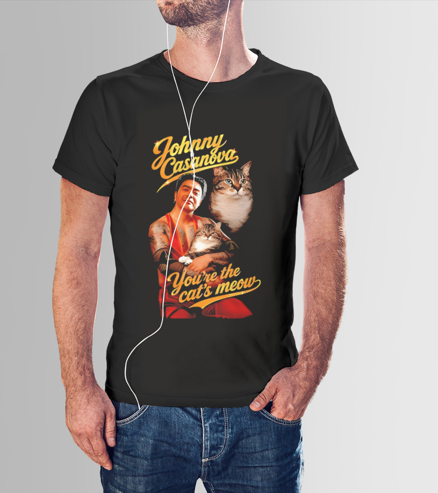 Johnny Casanova Cat's Meow JK Pop Cats T-Shirt