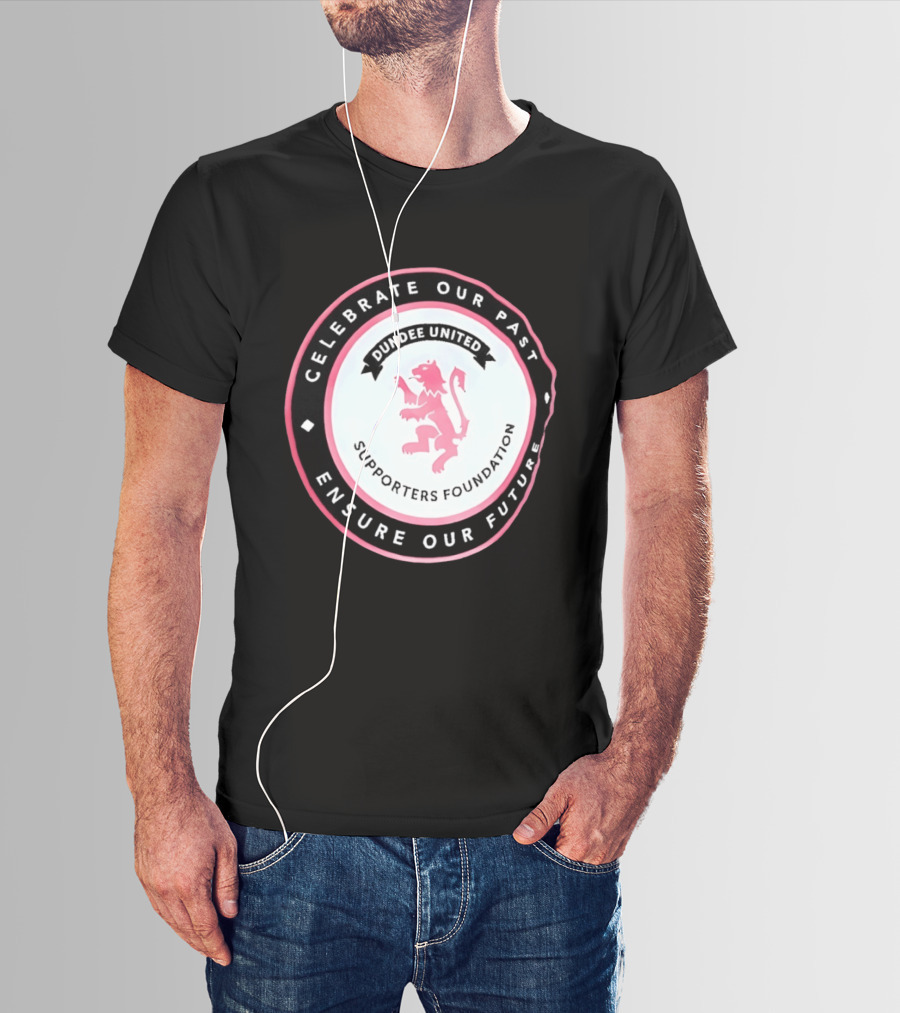 Dundee United Celebrate Our Past Ensure Our Future Supporters Foundation Lion Crest T-Shirt