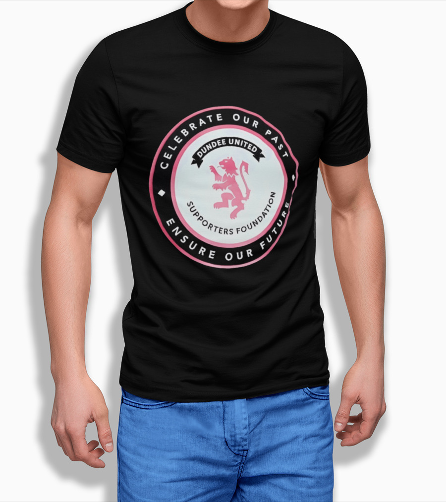 Dundee United Celebrate Our Past Ensure Our Future Supporters Foundation Lion Crest T-Shirt