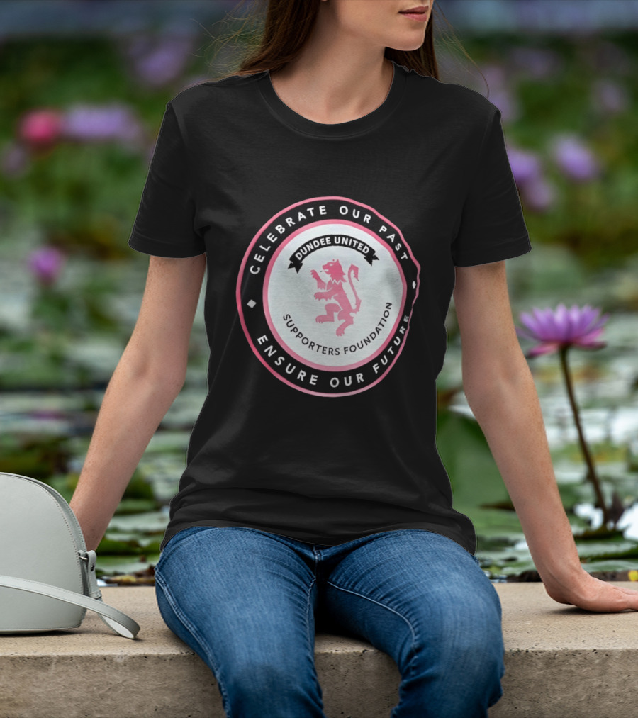 Dundee United Celebrate Our Past Ensure Our Future Supporters Foundation Lion Crest T-Shirt