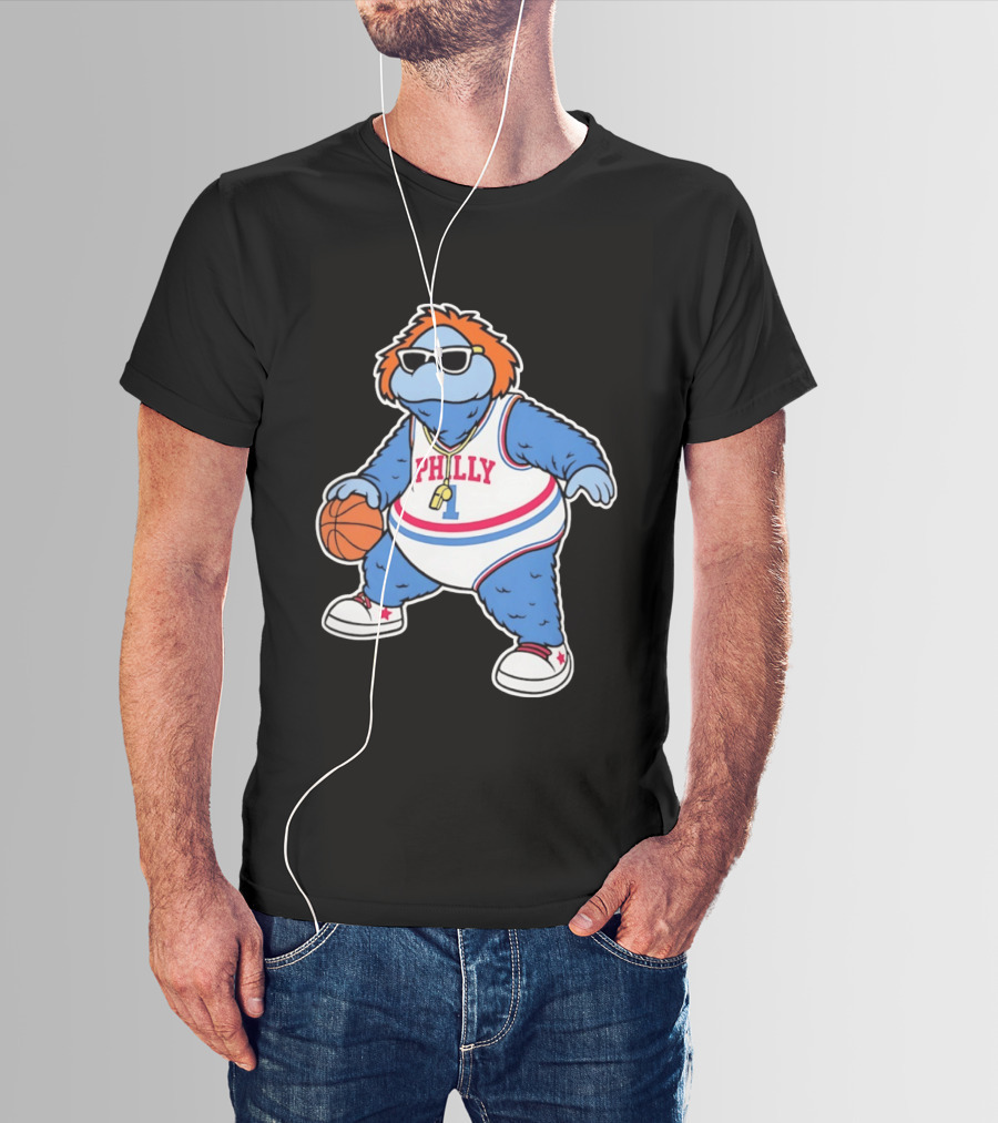 Philly Hoops Monster 76ers Hip Hop T-Shirt