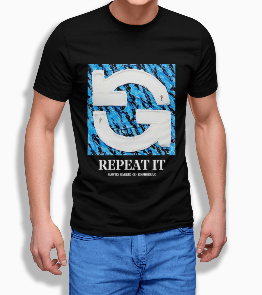 Martin Garrix Ed Sheeran Repeat It Blue Creative Collaboration T-Shirt