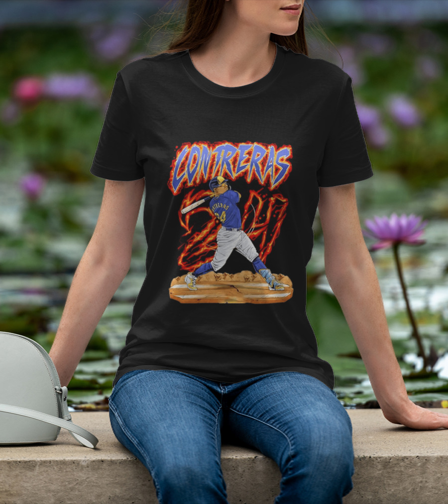 CONTRERAS Milwaukee Brewers Baseball 24 T-Shirt