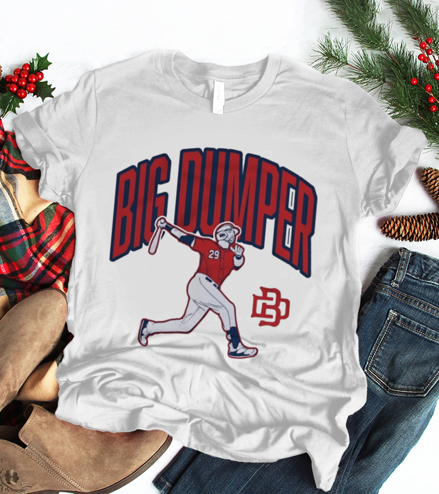 Big Dumper Baseball Player 29 Hitter Action Pose T-Shirt