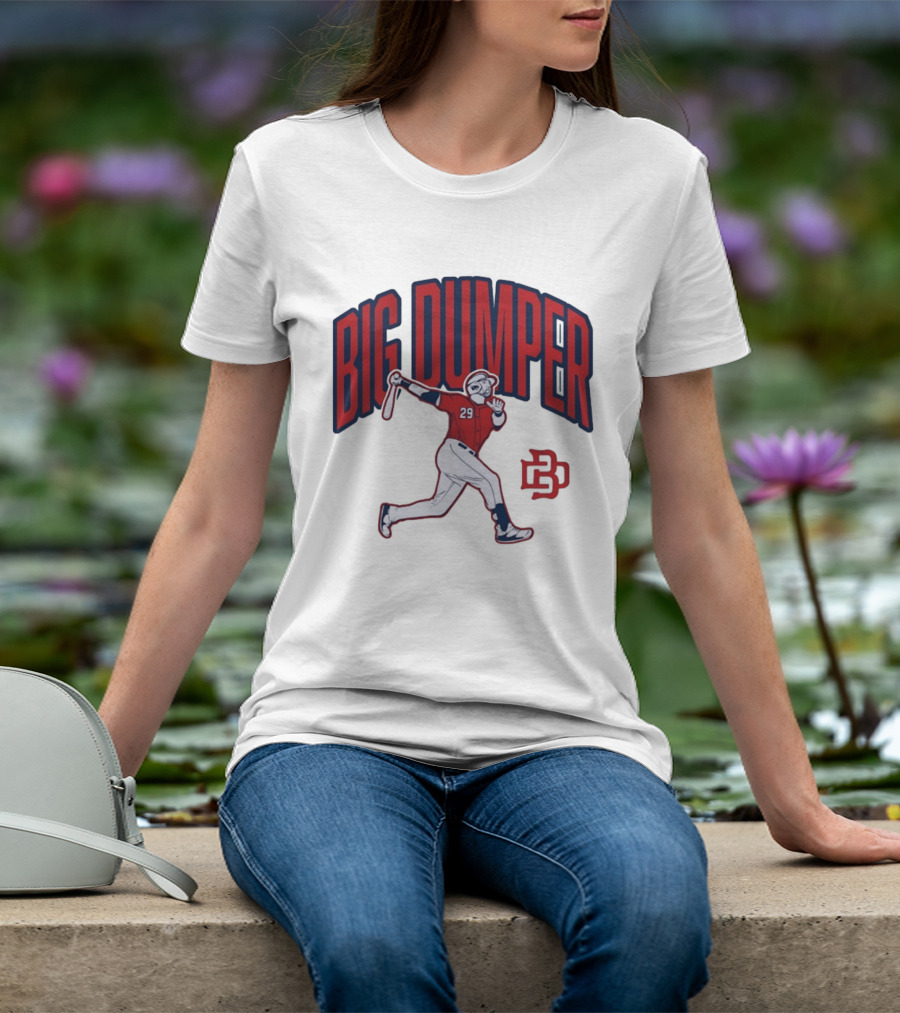 Big Dumper Baseball Player 29 Hitter Action Pose T-Shirt