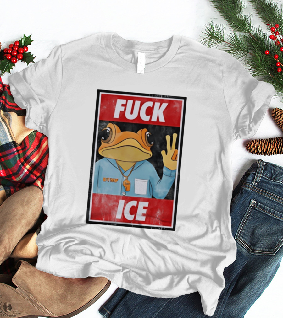 Fuck ICE DTMF Frog Whistle New York Knicks Player Basketball Sports T-Shirt