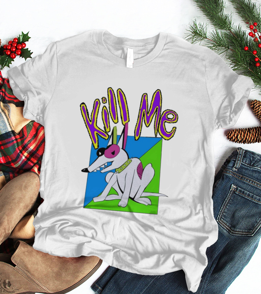Kill Me Spuds MacKenzie Dog 1980s Pop Culture T-Shirt