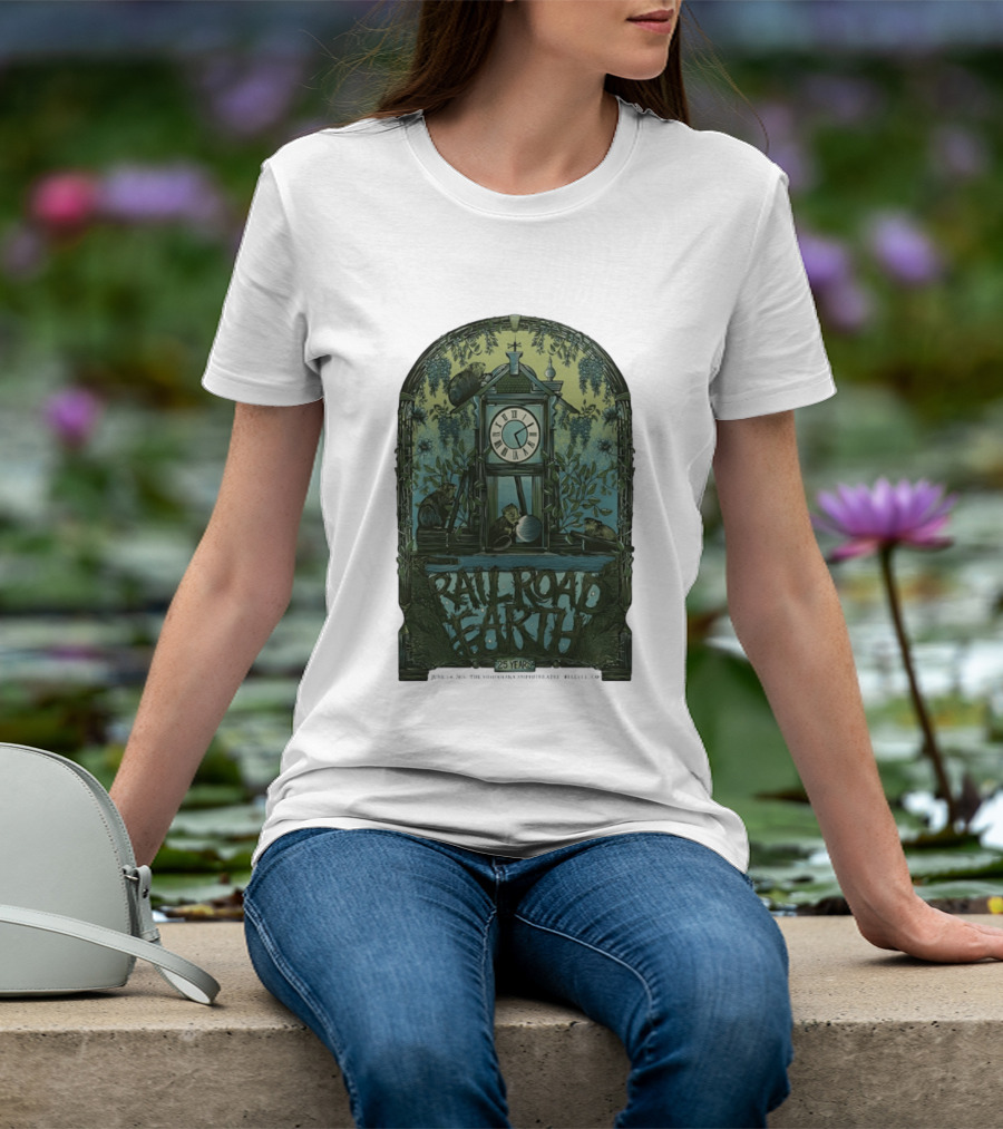 Railroad Earth 25 Years Anniversary Tour June 5 6 2026 Bellvue CO And Nature T-Shirt