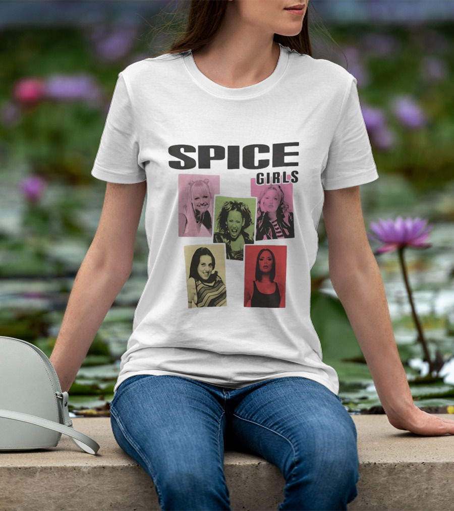 Spice Girls Emma Mel B Geri Mel C Victoria T-Shirt