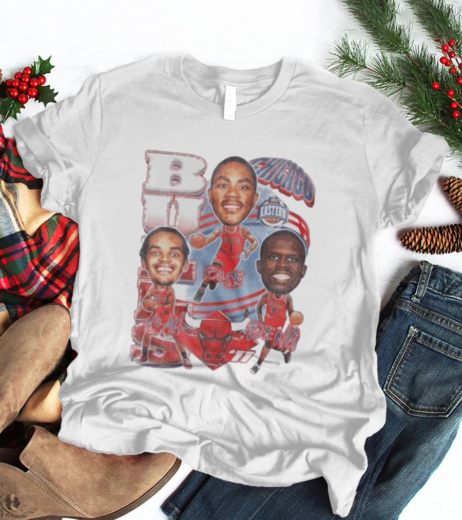 Chicago Bulls Noah Rose Deng NBA Eastern Conference Basketball Stars 11 T-Shirt