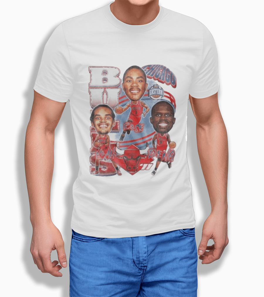 Chicago Bulls Noah Rose Deng NBA Eastern Conference Basketball Stars 11 T-Shirt