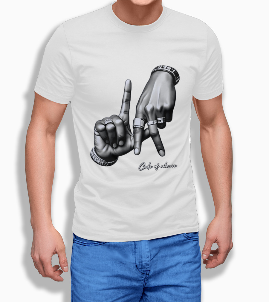 Code Of Silence LA Hand Gesture T-Shirt
