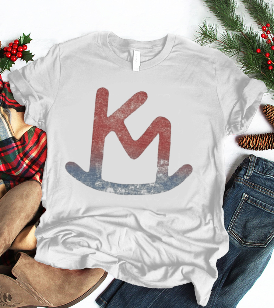 Kacey Musgraves KM Western Cattle Brand Red Blue T-Shirt