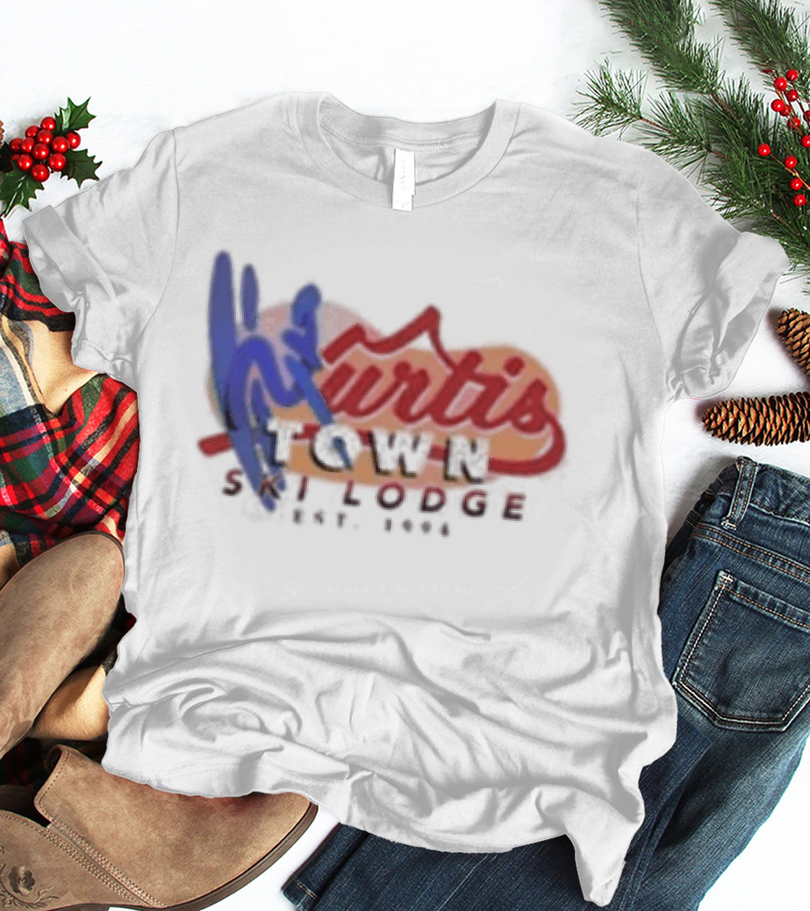 Kurtis Conner Ski Lodge Est 1994 Retro Winter Lodge T-Shirt