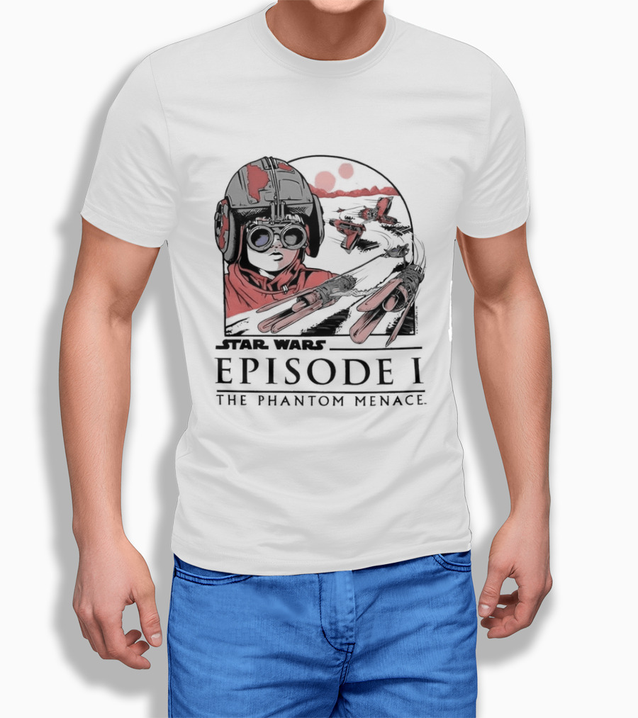 Star Wars Episode I The Phantom Menace Podrace Scene T-Shirt