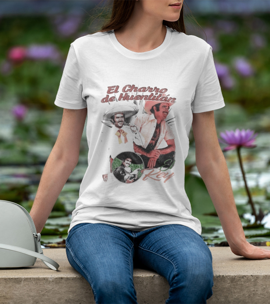 Vicente Fernandez El Charro De Huentitan El Rey Iconic Ranchera Style Mexican Music Legend T-Shirt