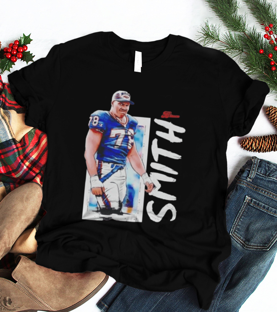 Buffalo Bills Bruce Smith 78 Sack Man NFL Legends T-Shirt
