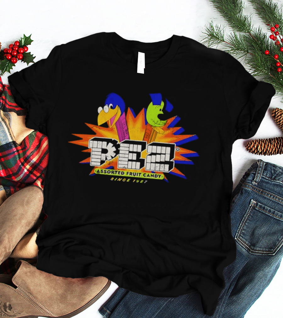 Pez Assorted Fruit Candy Characters Vintage 1927 T-Shirt