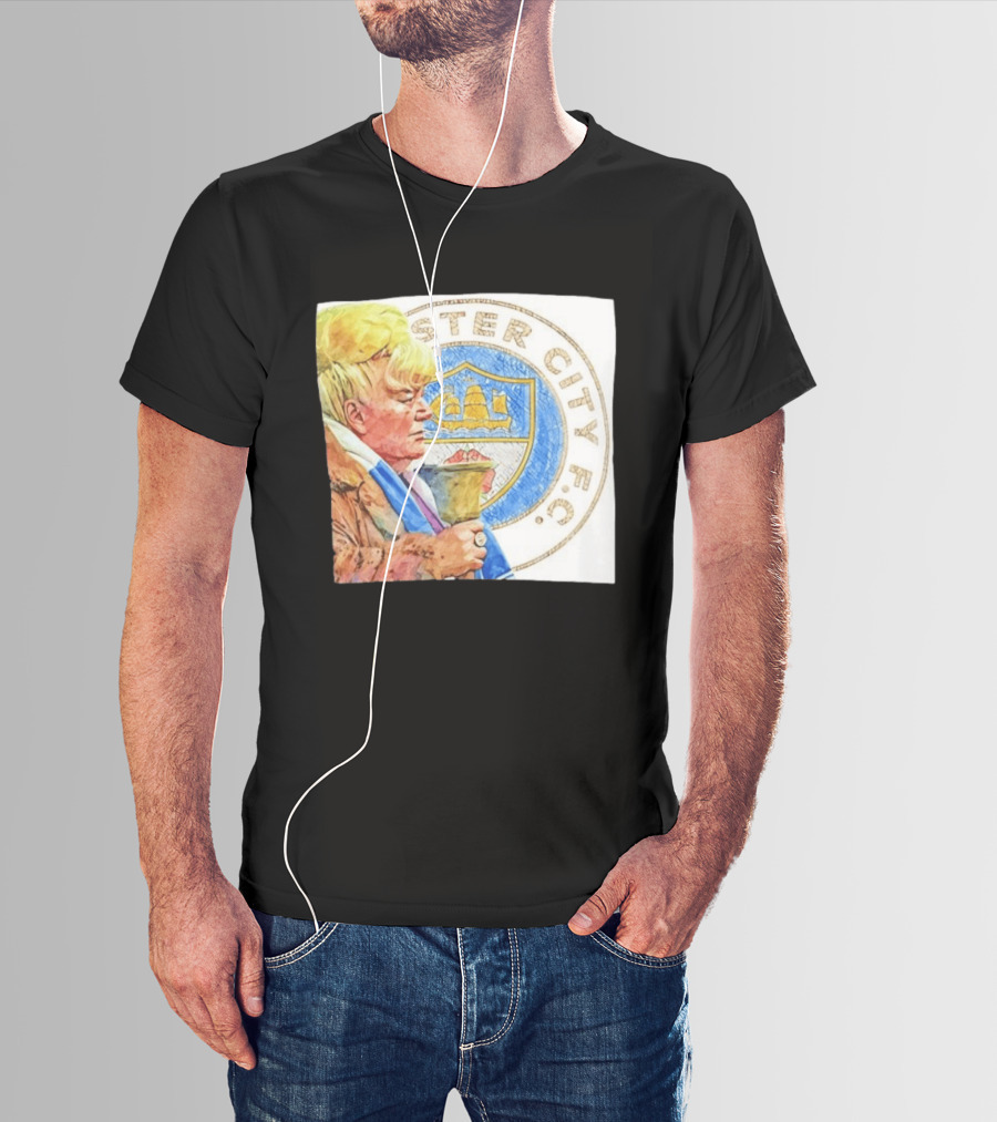 Helen The Bell Manchester City FC Icon With Fan And Club T-Shirt