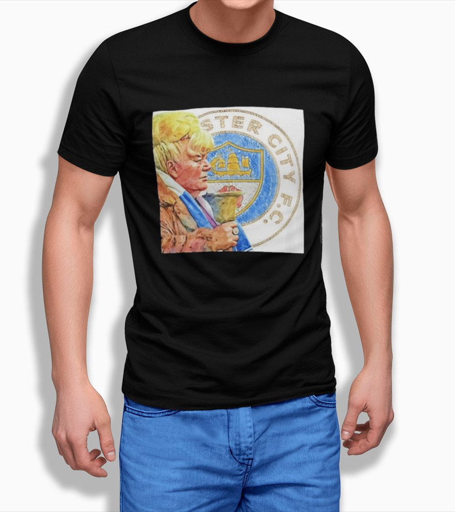 Helen The Bell Manchester City FC Icon With Fan And Club T-Shirt