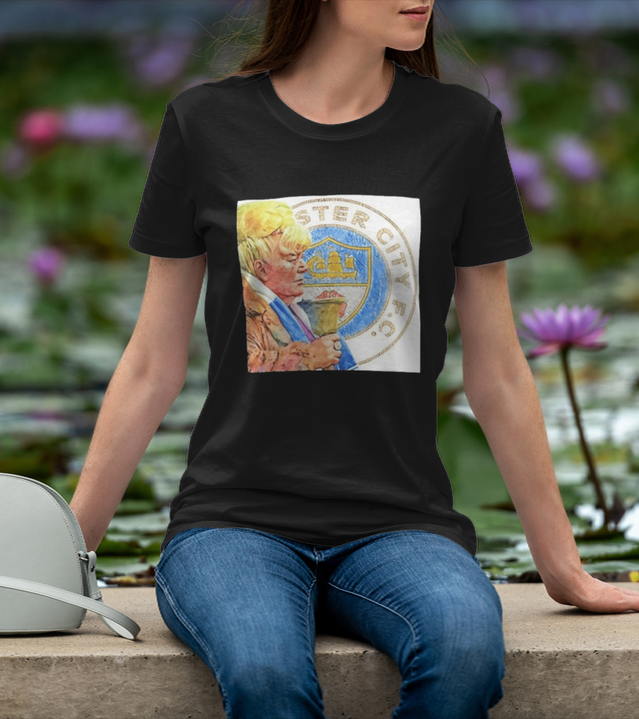 Helen The Bell Manchester City FC Icon With Fan And Club T-Shirt